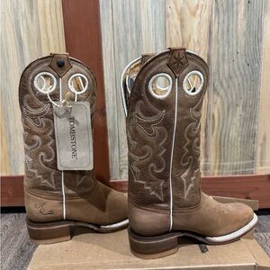 Women's Tan Western Ankle Boots